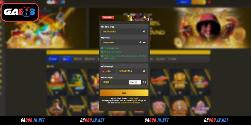 Đăng Ký GA888 - Hướng Dẫn Tạo Tài Khoản Cá Cược Trong 3 Bước 3 Quy trình đăng ký GA888 dễ hiểu nhất