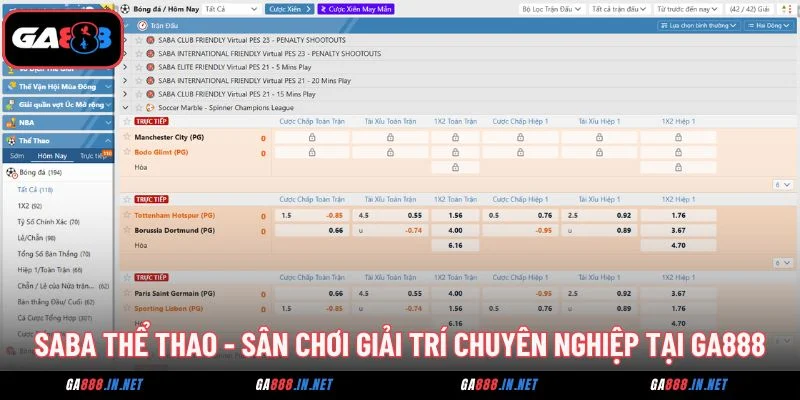 Saba Thể Thao - Sân Chơi Giải Trí Chuyên Nghiệp Tại GA888 3 saba the thao san choi giai tri chuyen nghiep tai ga888